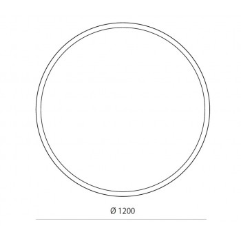 Balteco Spogulis ar LED apgaismojumu Ø 120cm, EC120