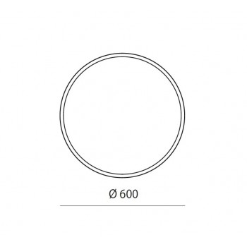 Balteco Зеркало с LED освещением Ø 60см, EC60