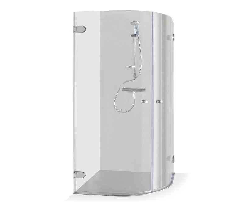 Baltijos Brasta Душевой уголок полукруглый JULIJA 90x90cm