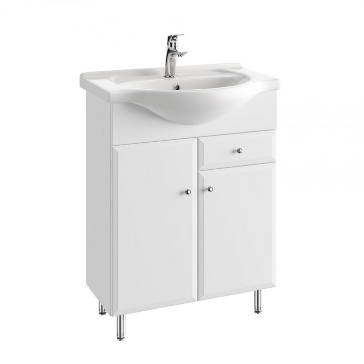 Armando Skapītis ar izlietni Roberto 65cm, balts Armando Skapītis ar izlietni Roberto 65cm, balts