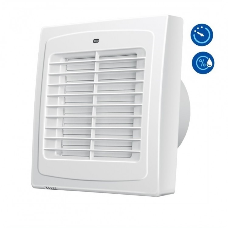 Blauberg Ventilators AUTO 100H ar automātiskajām žalūzijām Blauberg Ventilators AUTO 100H ar automātiskajām žalūzijām