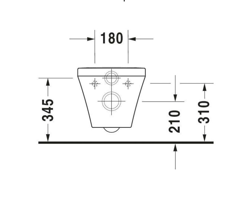 Duravit DuraStyle Унитаз подвесной с SC крышкой, 45510900A1