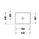 Duravit Starck3 Раковина встраиваемая, 46x36.5 cm Duravit Starck3 Раковина встраиваемая, 46x36.5 cm