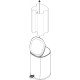 Duschy Atkritumu tvertne Flortis 5L, pelēks matēts 988-25 Duschy Atkritumu tvertne Flortis 5L, pelēks matēts 988-25