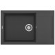 Elleci Virtuves izlietne Easy-310 79x50cm, garfīts Elleci Virtuves izlietne Easy-310 79x50cm, garfīts