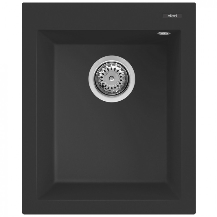 Elleci Virtuves izlietne QUADRA 100 41x50cm, melna Elleci Virtuves izlietne QUADRA 100 41x50cm, melna