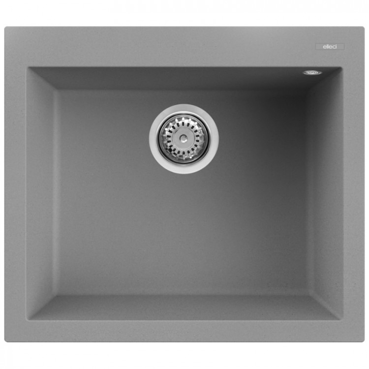 Elleci Virtuves izlietne QUADRA 105 57x50cm, pelēka Elleci Virtuves izlietne QUADRA 105 57x50cm, pelēka