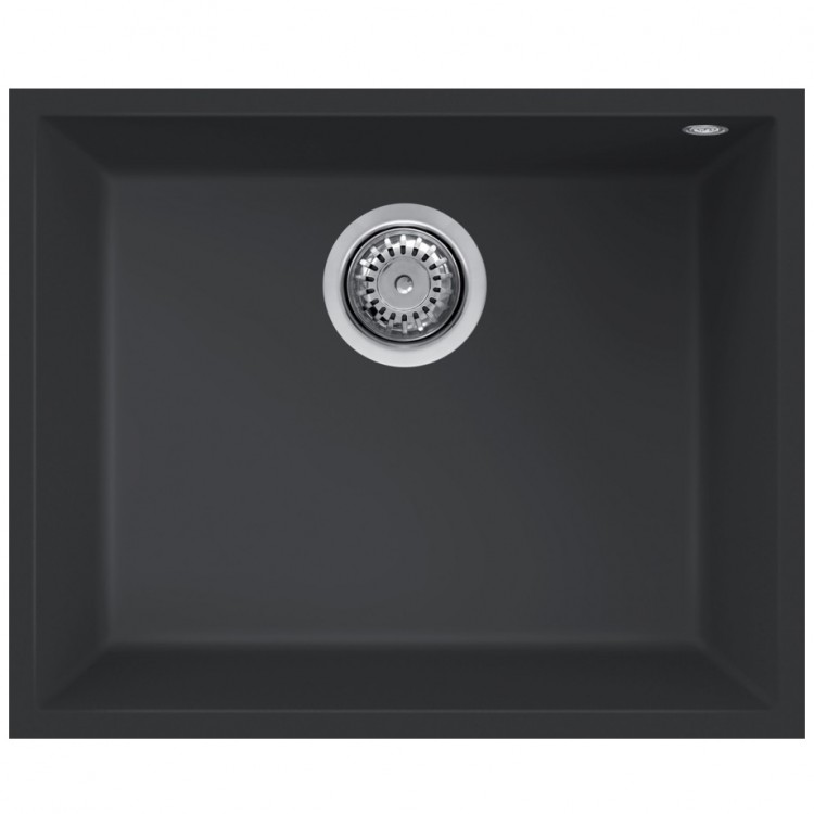 Elleci Virtuves izlietne Quadra-105 540x440 mm, pabūvējama, melna Elleci Virtuves izlietne Quadra-105 540x440 mm, pabūvējama, melna