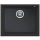 Elleci Virtuves izlietne Quadra-105 540x440 mm, pabūvējama, melna Elleci Virtuves izlietne Quadra-105 540x440 mm, pabūvējama, melna
