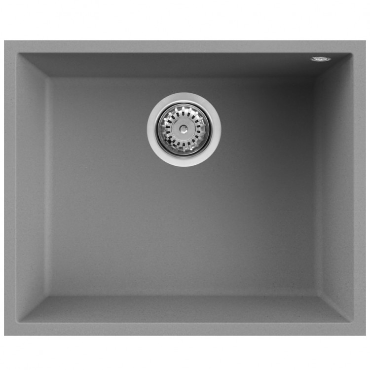 Elleci Virtuves izlietne Quadra-105 540x440 mm, pabūvējama, pelēka Elleci Virtuves izlietne Quadra-105 540x440 mm, pabūvējama, pelēka