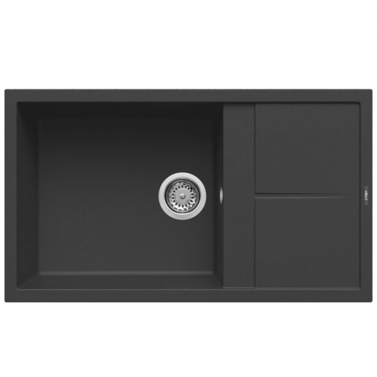 Elleci Virtuves izlietne Unico-410 86x50cm, melna Elleci Virtuves izlietne Unico-410 86x50cm, melna