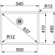 FRANKE Virtuves izlietne BOX 54x45 cm ar PushKnob ventili, BXX 210/110-50