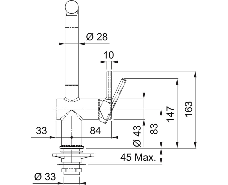 FRANKE Кухонный смеситель ACTIVE L, 115.0653.387