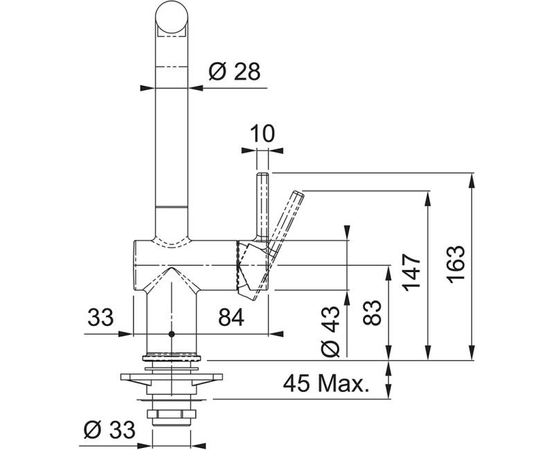 FRANKE Virtuves izlietnes jaucējkrāns ACTIVE L, 115.0653.376