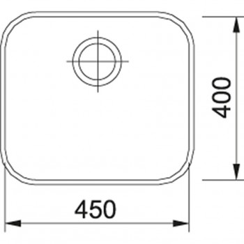 FRANKE Кухонная мойка под столешницу GAX 48x43 см, GAX 40