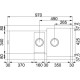 FRANKE Virtuves izlietne MARIS 97x50cm, MRG 651, onikss, 114.0055.602