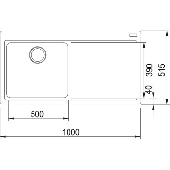 FRANKE Virtuves izlietne MYTHOS 100x51,5cm, MTG 611, cashmere