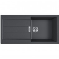 FRANKE Tectonite Virtuves izlietne SIRIUS 100x51 cm, S2D 611-100, carbon