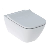 Geberit SMYLE Square Rimfree Подвесной WC унитаз с  Soft Close крышкой, белый