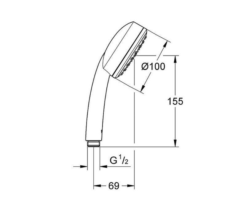 GROHE TEMPESTA Cosmopolitan 100 Dušas komplekts, 26083002