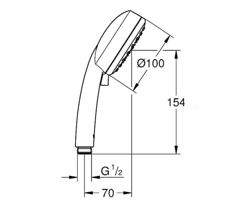 GROHE TEMPESTA Cosmopolitan 100 ﻿Душевой гарнитур 2 режима,27788002