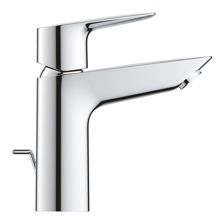 Grohe BauEdge New Izlietnes jaucējkrāns ar noteces aizvaru, 23758001 Grohe BauEdge New Izlietnes jaucējkrāns ar noteces aizvaru, 23758001