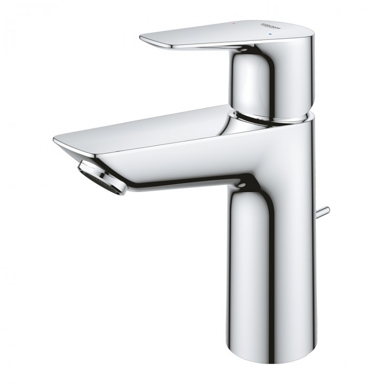 Grohe BauEdge New Izlietnes jaucējkrāns ar noteces aizvaru, 23758001 Grohe BauEdge New Izlietnes jaucējkrāns ar noteces aizvaru, 23758001
