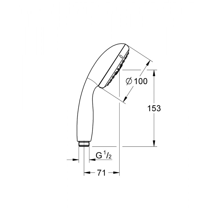 GROHE TEMPESTA 100 Душевой гарнитур 4 режима, 28436002 GROHE TEMPESTA 100 Душевой гарнитур 4 режима, 28436002