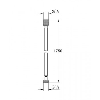 Dušas šļauka Grohe  Silverflex, 1750 mm, hroms