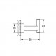 Grohe Essentials Cube Крючок, хром Grohe Essentials Cube Крючок, хром