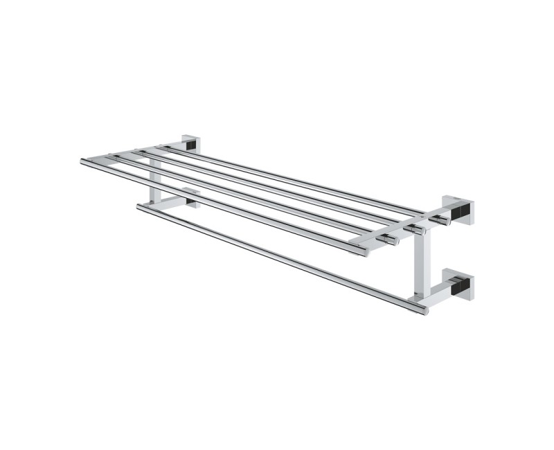 Grohe Essentials Cube Полотенцедержатель с полкой 60 см, хром