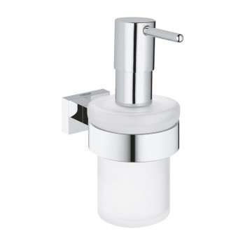 Ziepju dozators Grohe ar turētāju Essentials Cube, hroms