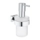 Grohe Essentials Cube Šķidro ziepju dozators ar turētāju, hroms