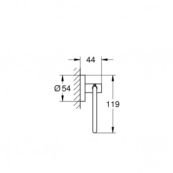 Держатель для туалетной бумаги Grohe Essentials New, хром