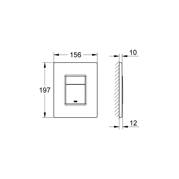 Komplekts Grohe BauCeramic Rimless WC+rāmis Rapid SL+poga Cosmo, 395896000 Komplekts Grohe BauCeramic Rimless WC+rāmis Rapid SL+poga Cosmo, 395896000