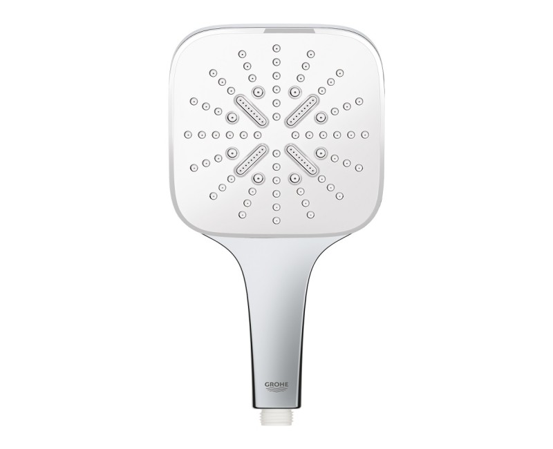 Dušas klausule Grohe  Rainshower SmartActive Cube 130 III, 9.5 l/min, balts/hroms