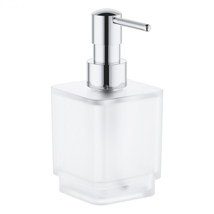 Grohe Selection Cube Дозатор для жидкого мыла без держателя, хром Grohe Selection Cube Дозатор для жидкого мыла без держателя, хром