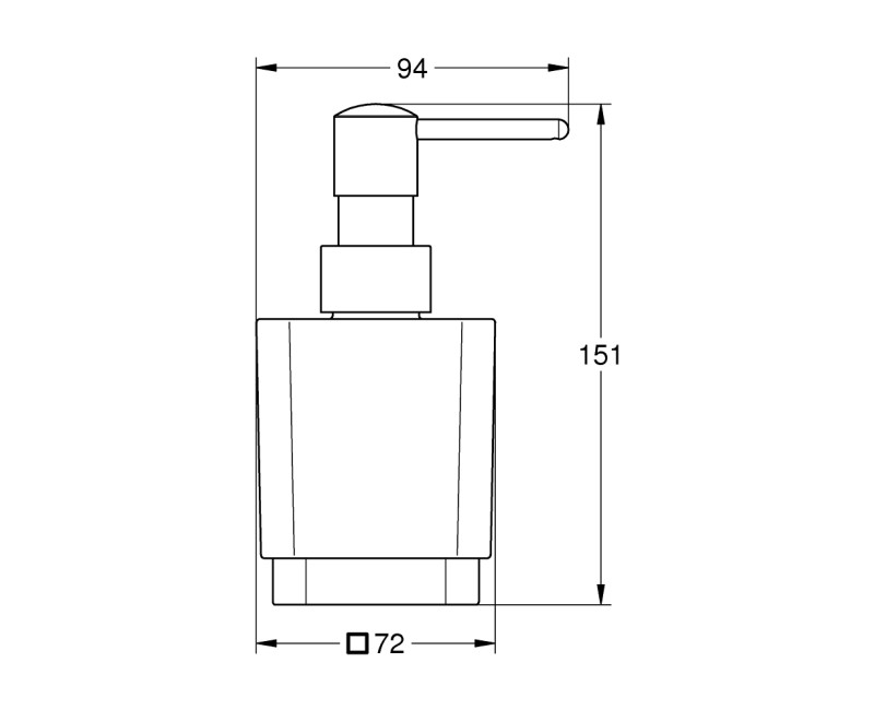 Grohe Selection Cube Дозатор для жидкого мыла без держателя, хром