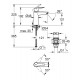Grohe Start M Izlietnes jaucējkrāns ar push-open, 235752432 Grohe Start M Izlietnes jaucējkrāns ar push-open, 235752432