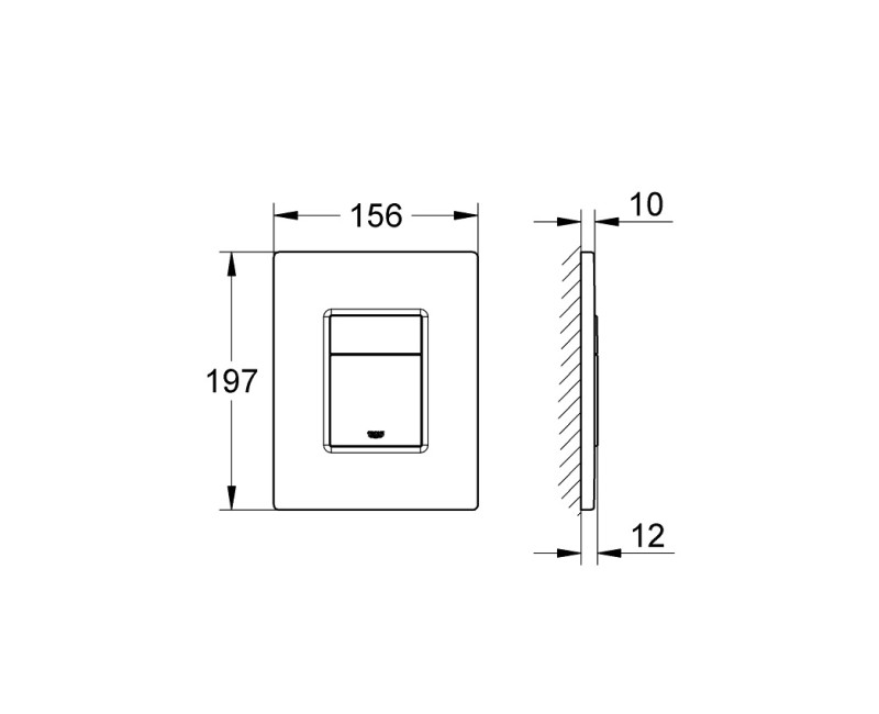 Grohe Evan Смывная клавиша,  для двойного смыва ''anti-fingerprint'', 38966000
