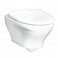 Piekaramais tualetes pods Gustavsberg Estetic 8330 sienas WC ar SoftClose vāku, CeramicPlus, Hygienic Flush, balts