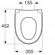 Gustavsberg Nautic WC Soft Close QR poda vāks, 9M26S136
