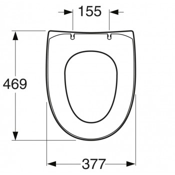 Poda vāks Gustavsberg Nautic 9M24 standarts balts