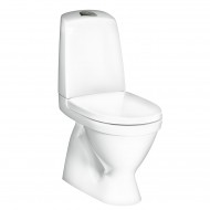 Tualetes Pods Gustavsberg Nautic 1500, Hygienic Flush mala, vāks ar Soft Close/Quick Release, Ceramicplus, balts
