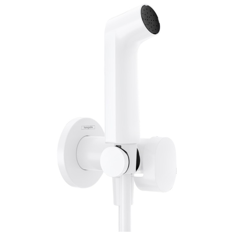 Hansgrohe Гигиенический душ Round EcoSmart+ со смесителем, белый матовый 29232700 Hansgrohe Гигиенический душ Round EcoSmart+ со смесителем, белый матовый 29232700