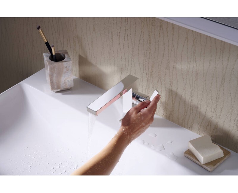 Hansgrohe Tecturis E 110 CoolStart Смеситель для умывальника со сливным клапаном Push-Open, хром