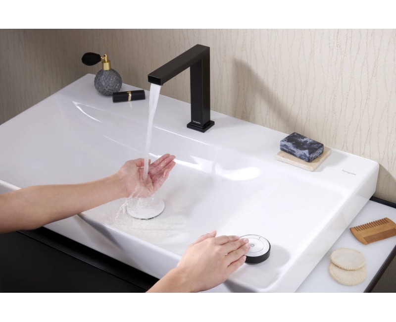 Hansgrohe Tecturis E 150 CoolStart Смеситель для умывальника 2 отверстия, черный матовый