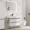 Hansgrohe Tecturis E 240 Смеситель для умывальника со сливным клапаном Push-Open, черный матовый