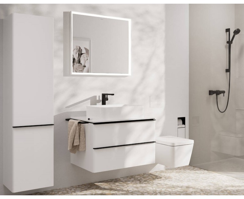 Hansgrohe Tecturis E 240 Смеситель для умывальника со сливным клапаном Push-Open, черный матовый