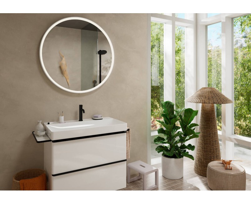 Hansgrohe Tecturis S 110 CoolStart Izlietnes jaucējkrāns, melns matēts